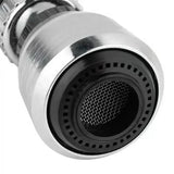 SteelFlow 360 Edelstahl-Wasserhahnverlängerung – Drehbarer Strahlregler mit Wassersparfunktion | Spritzschutz-Küchenhahn-Aufsatz für flexibles & sauberes Spülen
