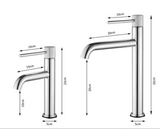 NeroLux – Mattschwarze Stand-Waschtischarmatur aus Messing