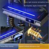 LuminaTherm Duschpaneel – LED-Regenbrause mit Digitalanzeige und Thermostatsteuerung