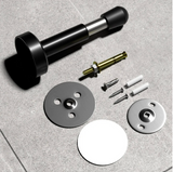 BronzoGrip Türstopper aus Massivmessing – Gerändelter Wand- & Bodenpuffer | Antikoptik | Robuster Türschutz