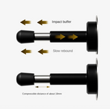 BronzoGrip Türstopper aus Massivmessing – Gerändelter Wand- & Bodenpuffer | Antikoptik | Robuster Türschutz