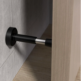 BronzoGrip Türstopper aus Massivmessing – Gerändelter Wand- & Bodenpuffer | Antikoptik | Robuster Türschutz