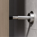 BronzoGrip Türstopper aus Massivmessing – Gerändelter Wand- & Bodenpuffer | Antikoptik | Robuster Türschutz