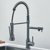 AureoFlex Design Küchenarmatur – Edler Einhebelmischer mit ausziehbarer Brause und schwenkbarem