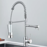 AureoFlex Design Küchenarmatur – Edler Einhebelmischer mit ausziehbarer Brause und schwenkbarem