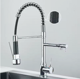 AureoFlex Design Küchenarmatur – Edler Einhebelmischer mit ausziehbarer Brause und schwenkbarem