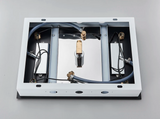 ThermoLux Einbau-Duscharmatur mit Temperaturanzeige – Thermostatmischer aus Messing | Konstante Wassertemperatur | Schwarzes Design