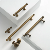 REGALIA Messing Möbelgriffe Antik – Schrank- & Schubladengriffe 128 mm | Edles Design | Langlebige Qualität