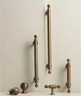 REGALIA Messing Möbelgriffe Antik – Schrank- & Schubladengriffe 128 mm | Edles Design | Langlebige Qualität