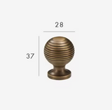 REGALIA Messing Möbelgriffe Antik – Schrank- & Schubladengriffe 128 mm | Edles Design | Langlebige Qualität
