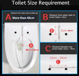 HygienoLift Komfort-WC-Sitz in Quadratform – Automatische Deckelsteuerung, Warmlufttrocknung & Intelligente Reinigungsfunktionen