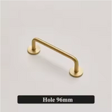 VELORIA Langgriff aus Messing in Goldoptik – Möbelgriff Extra Lang | Minimalistisches Design | Elegante Schranklösung