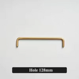 VELORIA Langgriff aus Messing in Goldoptik – Möbelgriff Extra Lang | Minimalistisches Design | Elegante Schranklösung