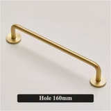 VELORIA Langgriff aus Messing in Goldoptik – Möbelgriff Extra Lang | Minimalistisches Design | Elegante Schranklösung