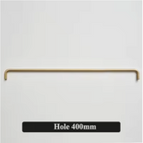 VELORIA Langgriff aus Messing in Goldoptik – Möbelgriff Extra Lang | Minimalistisches Design | Elegante Schranklösung