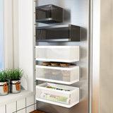 MagnoShelf Pro Magnetisches Kühlschrank-Seitenregal – magnetischer Küchen-Organizer mit Stauraum | platzsparendes Metall-Aufbewahrungssystem | ohne Bohren