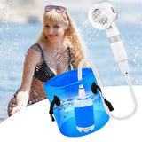 NomadFlow Pro – Tragbare Campingdusche mit Digitalsteuerung & 4000-mAh-Akku