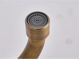 VINTARO Wand-Waschbeckenarmatur 360° Drehbar – Zweigriff Mischbatterie | Antikmessing oder Schwarzbronze | Stilvolle Wandlösung