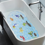 AquaSafe Antirutsch-Badematte für Kinder und Senioren 38x68 cm – rutschfeste Dusch- und Badewannenmatte | weiche Massage-Noppen | sichere PVC-Saugnäpfe