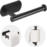 Rolluxe Premium Toilettenpapierhalter Edelstahl Selbstklebend Verlängert – Bohrfreier WC Rollenhalter für Badezimmer & Gäste-WC | Rostfreier Wandhalter mit modernem Design | Platzsparende Hygienelösung