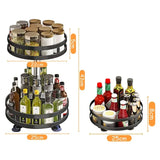 SpiceSpin Elite 360° Drehbarer Gewürz-Organizer für die Küche – Rotierendes Gewürzregal mit Anti-Rutsch-Basis | Platzsparender Küchen-Organizer für Gewürze, Dosen & Teebehälter