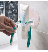 PureStick Wand-Organizer Badezimmer – Selbstklebender Zahnbürstenhalter aus PVC | Platzsparende Aufbewahrung | Hygienisch & Ohne Bohren