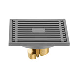 DrainCore Premium Bodenablauf Edelstahl Quadrat Duschablauf – Geruchsdichter Abfluss für Bad & Dusche | Hygienischer Edelstahl 304 Ablauf mit Geruchssperre | Modernes quadratisches Design
