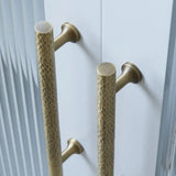 HeritageHammer Möbelgriffe aus Massivmessing – Handgehämmerte Bronze Schrankgriffe | Vintage Design | Langlebige Qualität