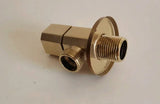 AquaLuxe Duschhandbrause Set Gold – Sparbrause mit Edelstahlschlauch | Gleichmäßiger Wasserfluss | Modernes Duschdesign