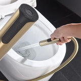 AquaClean Trio Wandarmatur mit Hygienebrause – Dreifachfunktionale Badarmatur aus Messing für Kaltwasserbetrieb