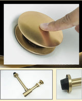 PureDrain Premium Ablaufventil Waschbecken-Abflussset – Geruchsdichter Siphon | Zuverlässiger Geruchsschutz im Bad | Massives korrosionsbeständiges Messing