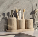 TerraStone Natural Badezimmer-Accessoire – Naturstein & Sandstein Design | Minimalistisch | Nachhaltig & Zeitlos