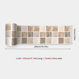 MosaLinea Wandbordüre selbstklebend – Wasserdichte Mosaik-Dekorfolie für Küche & Bad | Flexible Gestaltung | Schnelles Make-over