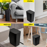 CleanPress 10L Badezimmer-Abfalleimer mit Druckdeckel – kompakter Hygieneeimer für Bad und Wohnräume | geruchsisolierend, modern & platzsparend