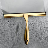 ClearSwipe Edelstahl Duschabzieher – Streifenfreier Fenster- & Fliesenwischer | Gold Design | Effiziente Reinigung