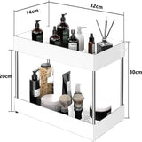 Küchen & Badezimmer Organizer Unter Spüle – Ausziehbares Regal mit Haken | Schrank Aufbewahrungssystem
