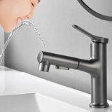 VeloraFlex Waschbeckenarmatur Ausziehbar Einhebelmischer – Weiße Mischbatterie | Maximale Flexibilität | Moderne Badarmatur