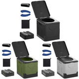 NomadiLoo Premium Faltbares Camping WC Tragbar Outdoor Reise-Toilette Klappbar – Mobile Campingtoilette für Auto, Festival & Notfall | Hygienisch, Robust & Platzsparend | Wiederverwendbare Sanitärlösung für unterwegs