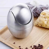 MiniSteel Swing Mülleimer – Edelstahl Tischabfalleimer 1,5L | Hygienischer Schwingdeckel | Kompakt & Elegant