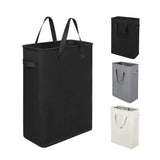 SlimCarry faltbarer Wäschekorb aus Oxford-Gewebe – platzsparender Wäschebehälter mit Griffen | robust, leicht & modernes schlankes Design