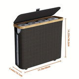 CleanStore WC-Papier Aufbewahrungsbox mit Deckel – Geschlossener Toilettenpapier Behälter | Hygienische Lagerung | Platzsparendes Design