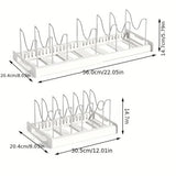 KITCHENIX FoldRack Topfdeckelhalter – Faltbarer Küchen Organizer | Platzsparend & Vielseitig