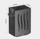OrgaChef Besteckhalter Küche – Wand Organizer Kunststoff | Löffel & Essstäbchen Abtropfhalter | Moderne Küchenlösung