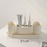 NATURIA Wabi-Sabi Badezimmer-Set – Naturstein Accessoires | Minimalistisches Spa Design für Bad & Hotel
