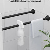 AquaFold Duschvorhang mit Magnetsaum – Wasserabweisender Badvorhang im Leinenlook | Platzsparend Faltbar | Modernes Design