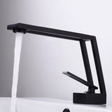 AQUAWAVE Wasserfall Waschbeckenarmatur – Einhebelmischer aus Messing | Wellenauslauf | Modernes Bad-Design
