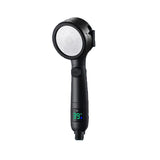 AquaGlow Smart LED-Duschbrause mit Temperaturanzeige – Digitale Hochdruck-Handbrause | Wassersparend | 4 Strahlarten