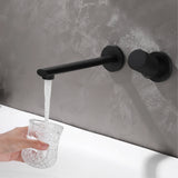 VELORIA Roségold Wandarmatur – Unterputz Waschtischmischer aus Messing | Minimalistisches Design | Langlebig & Elegant