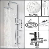 RainFlex Badewannen Duschsystem mit Regendusche – Höhenverstellbares Komplettset | Handbrause & Thermokomfort | Modernes Design