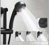 NoirFlow Premium Wandarmatur mit Seitensprühbrause – Schwarzer Messinghahn | 360° Schwenkbar | Warm- & Kaltwasser | Multifunktional